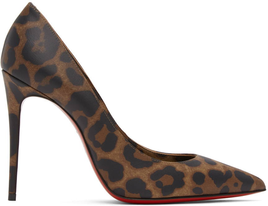 

Бежевые туфли Кейт на каблуке 100 мм Christian Louboutin