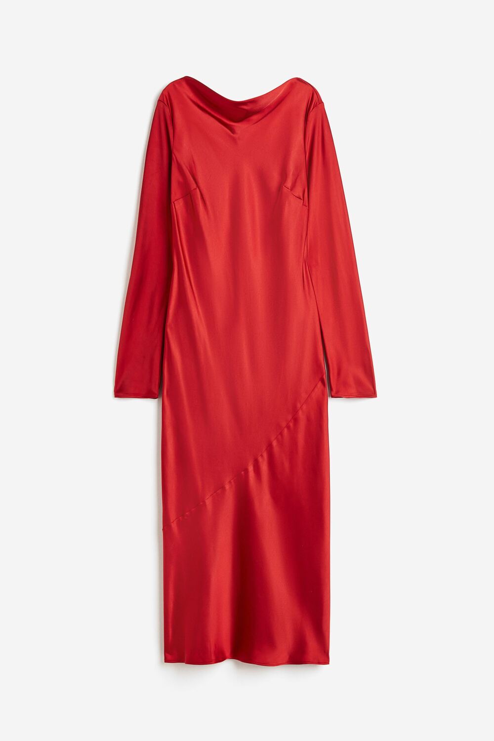 

Платье H&M Tie-detail Satin, красный