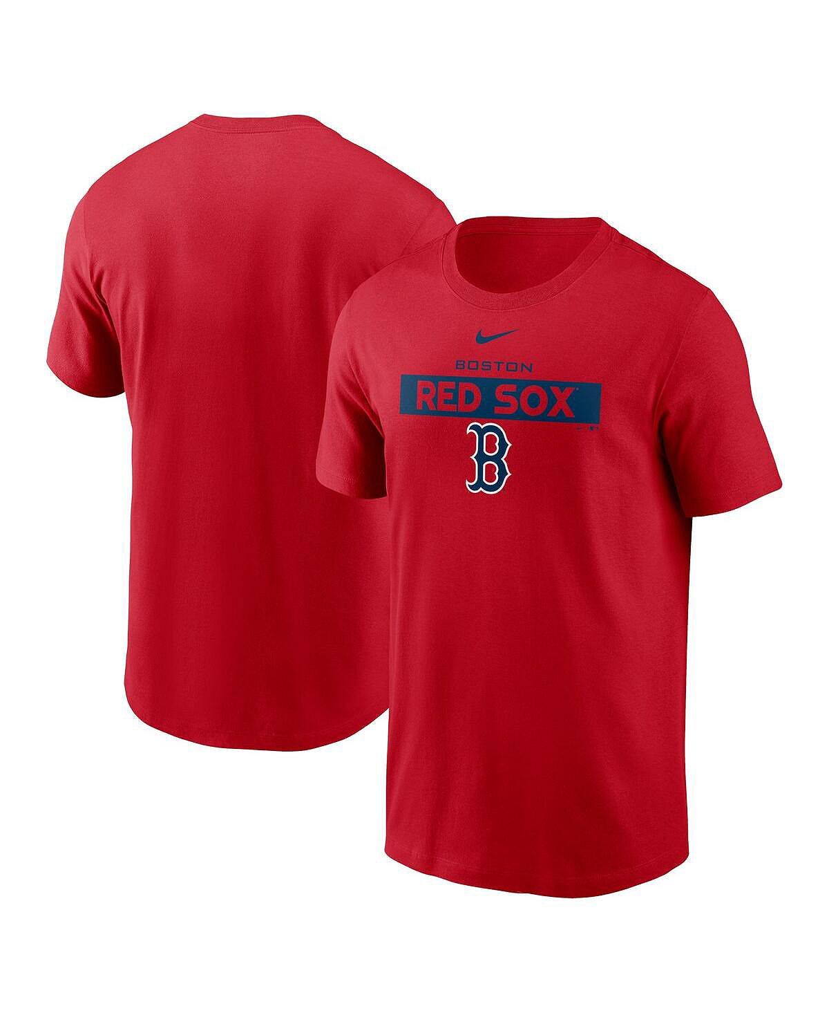 

Мужская красная футболка boston red sox team Nike, красный