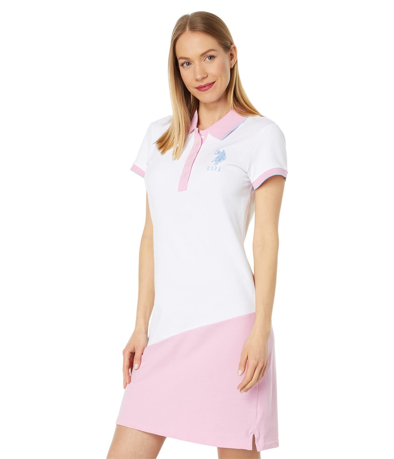 

Платье U.S. POLO ASSN., Color-Blocked Polo Dress