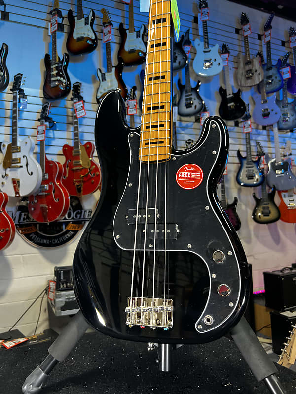 Басс гитара Squier Classic Vibe '70s Precision Bass - Black Authorized Dealer Free Shipping! 835 GET PLEK’D!