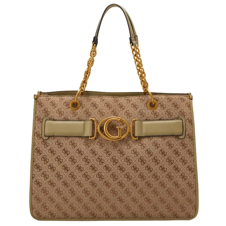

Сумка тоут Guess Aileen, фисташковый/коричневый