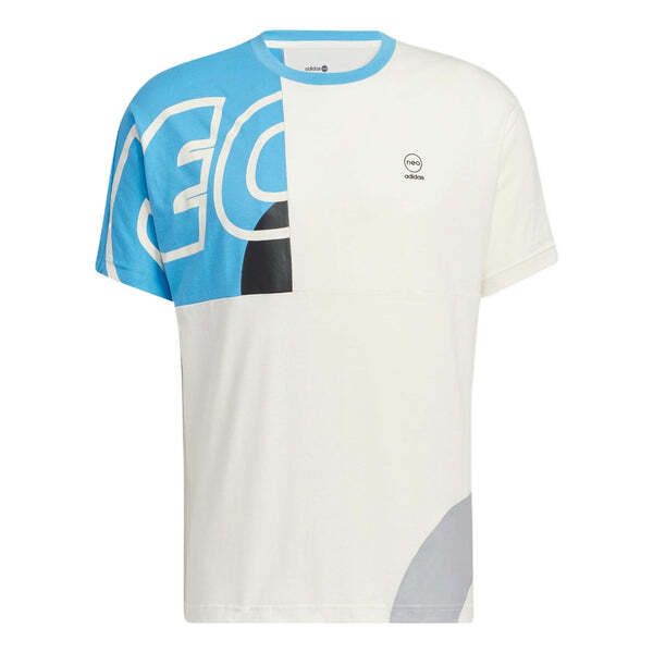

Футболка Adidas neo M Brand Tee 2 Contrasting Colors Alphabet, синий