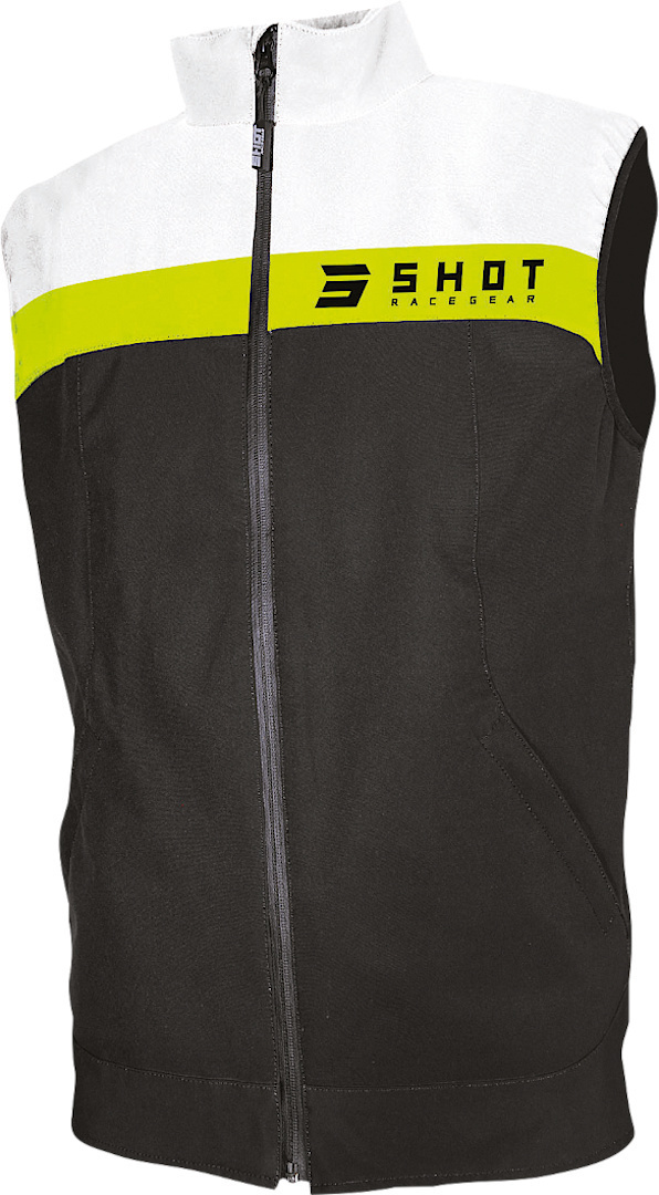 Жилет Shot Team Bodywarmer для мотокросса, черный/белый/желтый