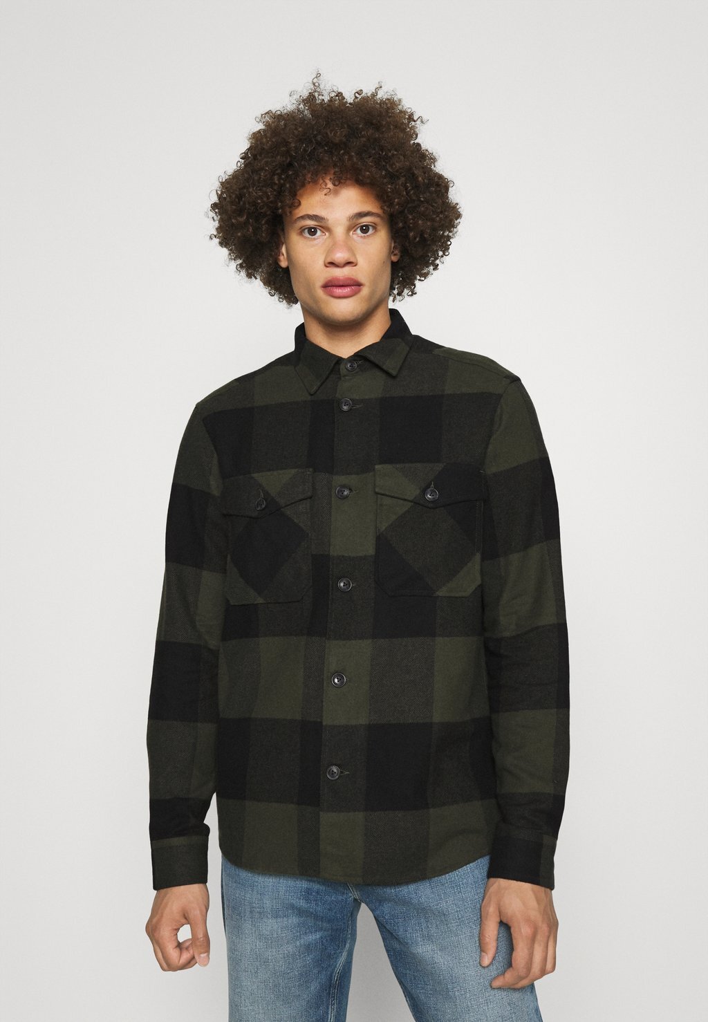 

Рубашка ONSMILO CHECK OVERSHIRT Only & Sons, лесная ночь