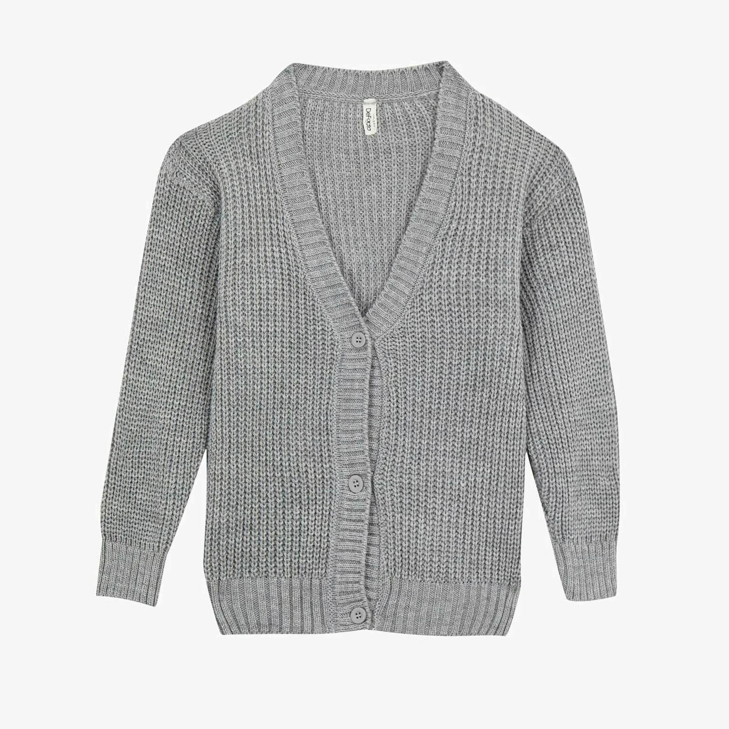 

Кардиган DeFacto Regular Fit, серый