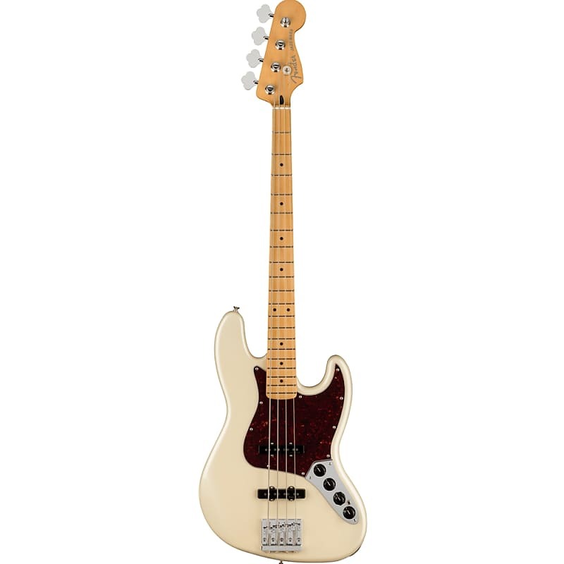 

Электробас-гитара Fender Player Plus Jazz Bass Olympic Pearl Maple Fingerboard 0147372323