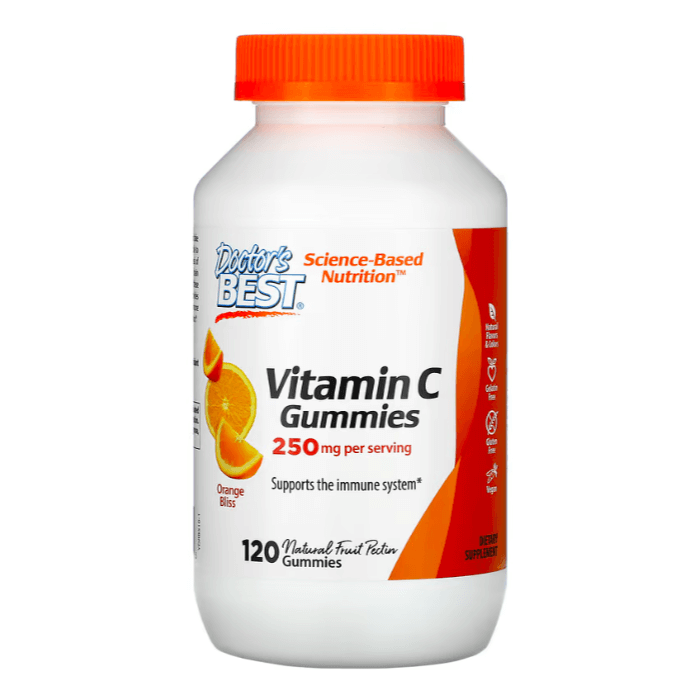 Витамин C Doctor's Best 125 мг, 120 таблеток бесплатная доставка витамин с 500 мг 500 капсул жевательные таблетки поддержка иммунной системы здоровье