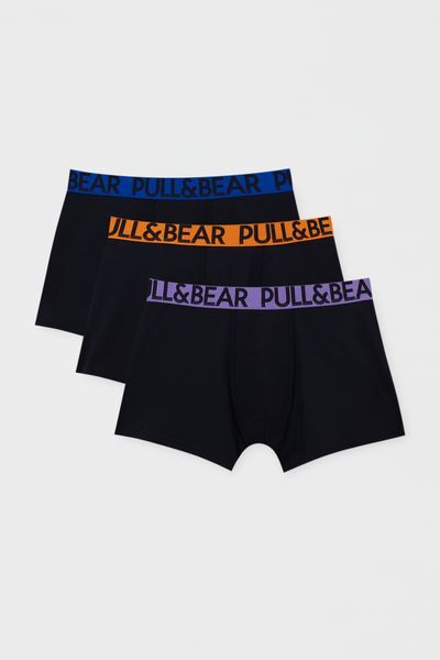 

Комплект из 3 цветных боксеров на талии PULL&BEAR