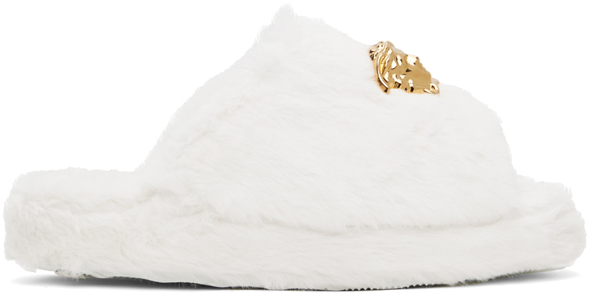 

Белые тапочки 'La Medusa' Versace Underwear