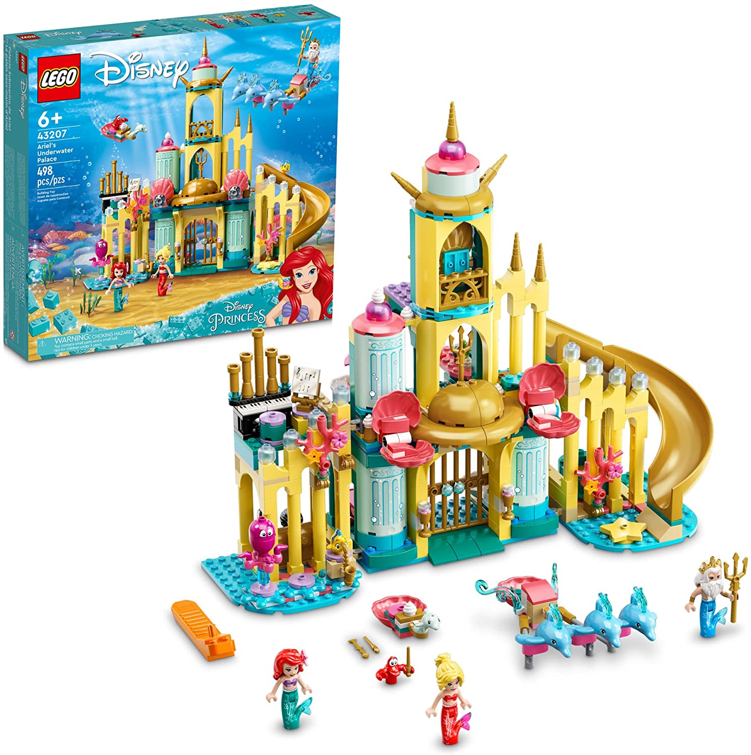 Конструктор LEGO Disney Princess 43207 Подводный дворец Ариэль – купить по  выгодным ценам с доставкой из-за рубежа через сервис «CDEK.Shopping»