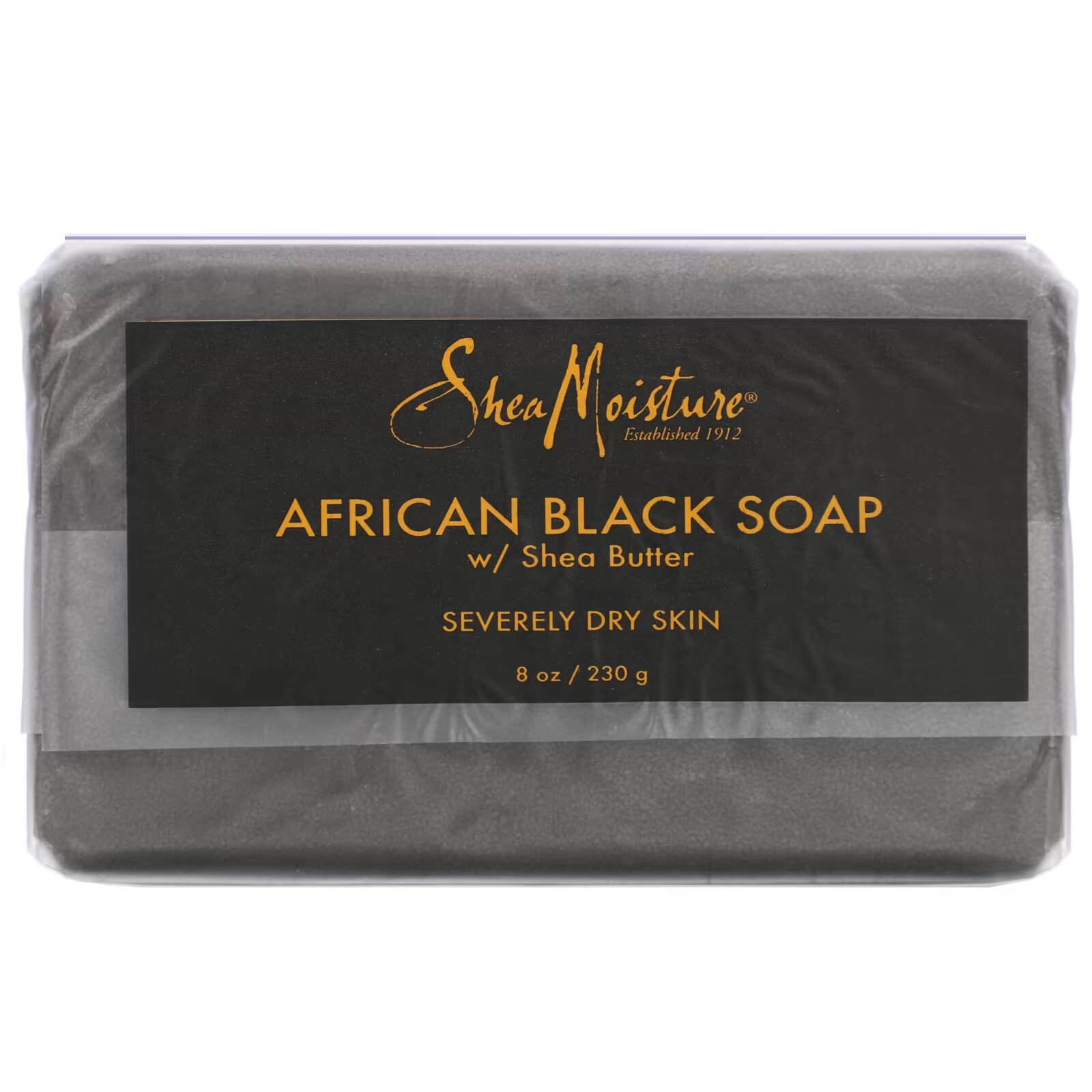 SheaMoisture, африканское черное мыло с маслом ши, 230 г (8 унций) sheamoisture успокаивающий лосьон для тела африканское черное мыло 369 г 13 унций