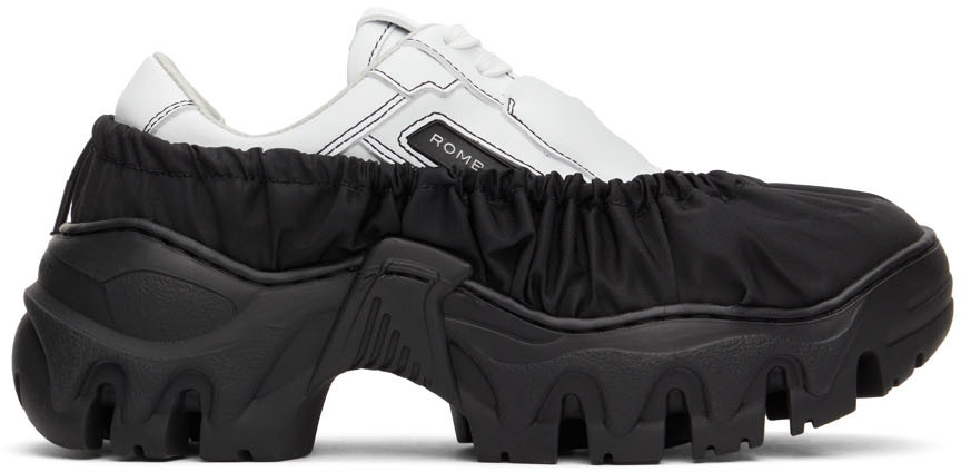 

SSENSE Эксклюзивные черно-белые кроссовки Boccaccio II Rombaut