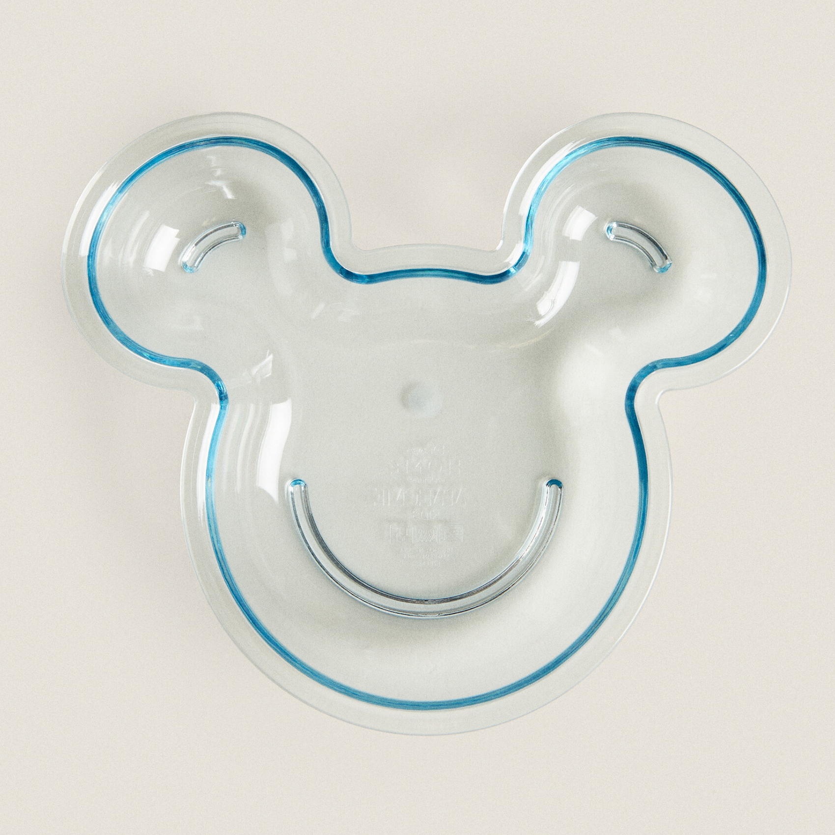 Детская миска Zara Home Disney Mickey Mouse, прозрачный футболка с градиентным контуром микки мауса disney серый