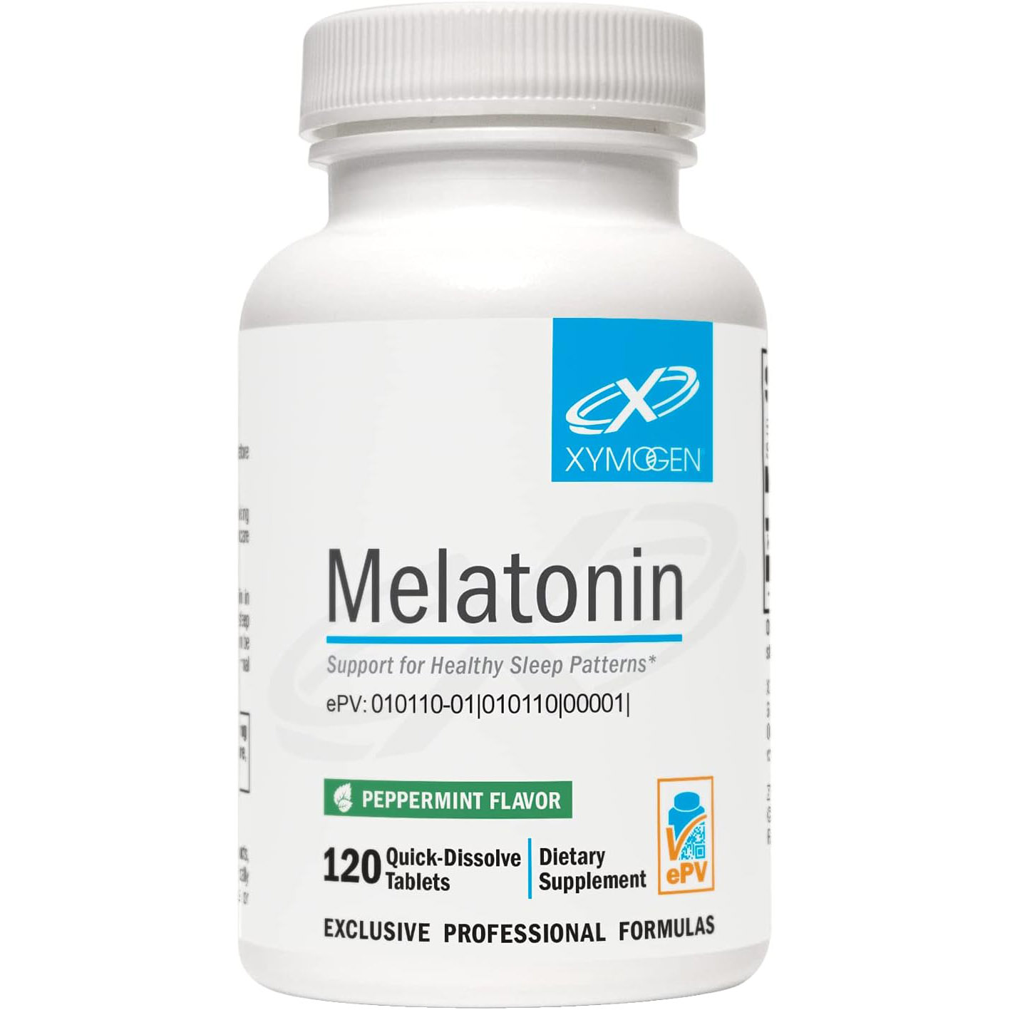 Мелатонин Xymogen Antioxidant + Immune Support, 3 мг, 120 быстрорастворимых таблеток