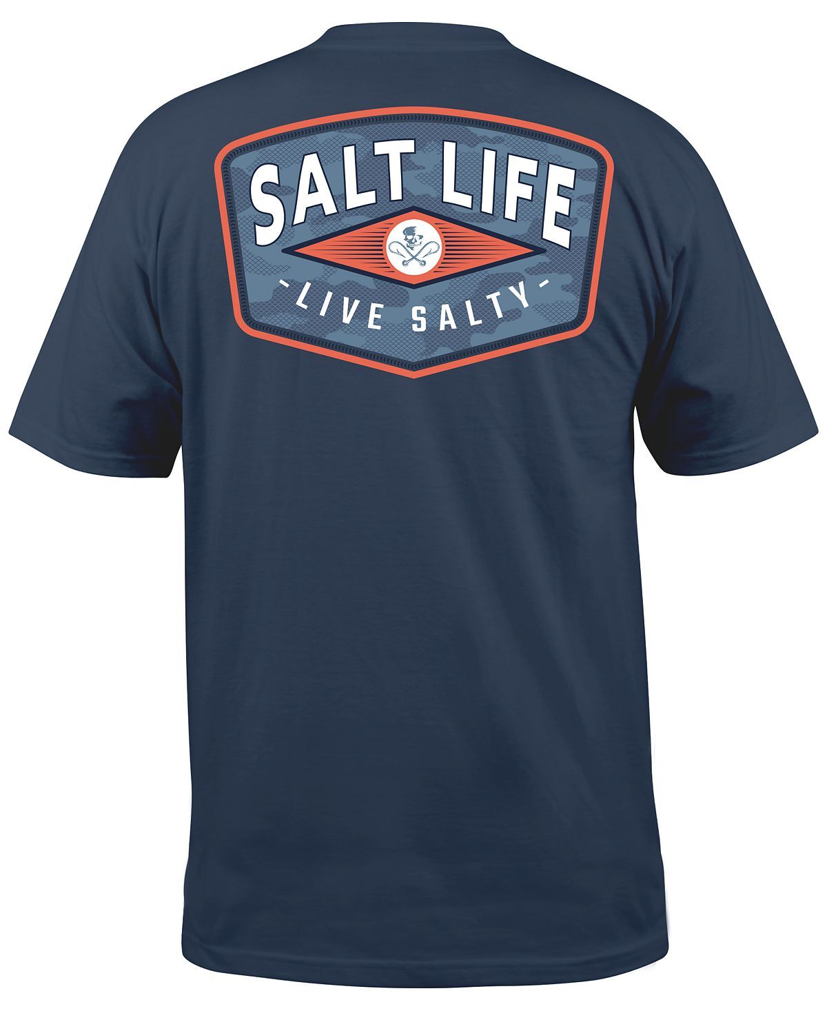 

Мужская футболка со скрытым значком ss Salt Life, мульти