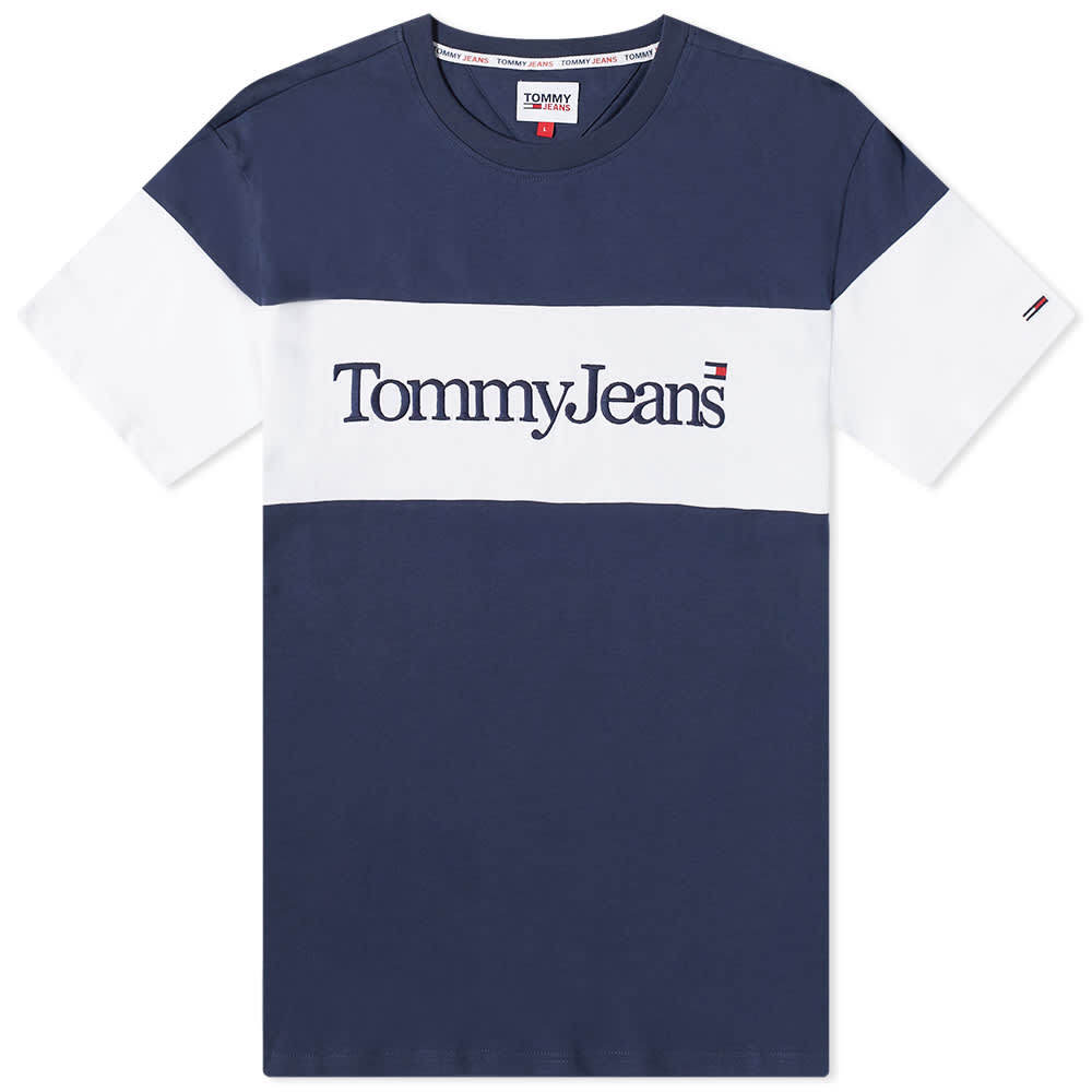 

Футболка Tommy Jeans Classic Serif Linear Block Tee, Синий