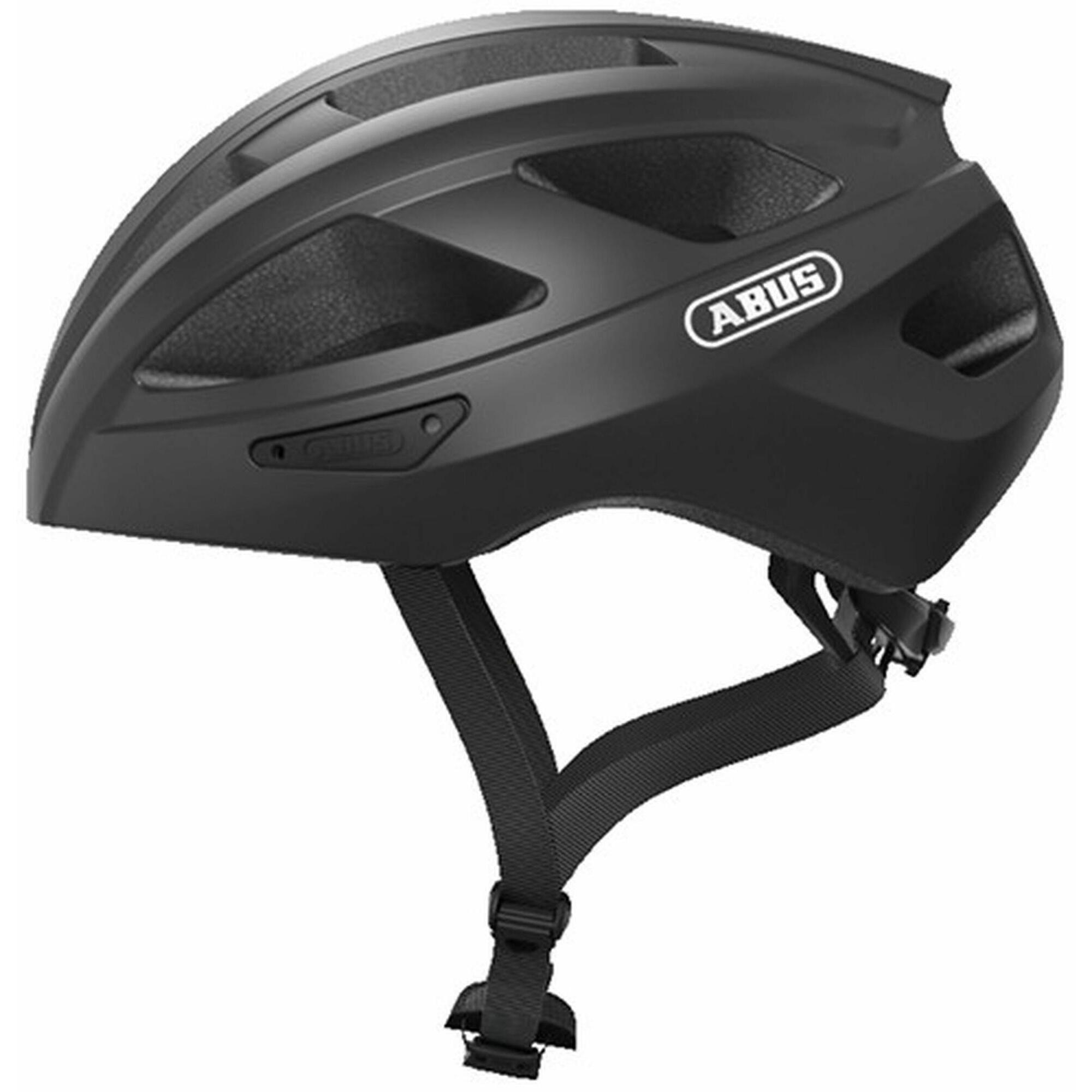 Шоссейный велосипедный шлем ABUS Macator, серый гранит / черный / черный