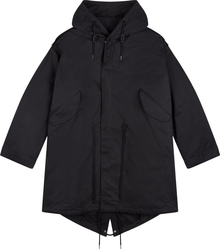 

Парка Fred Perry x Raf Simons Patch Detail Parka 'Black', черный