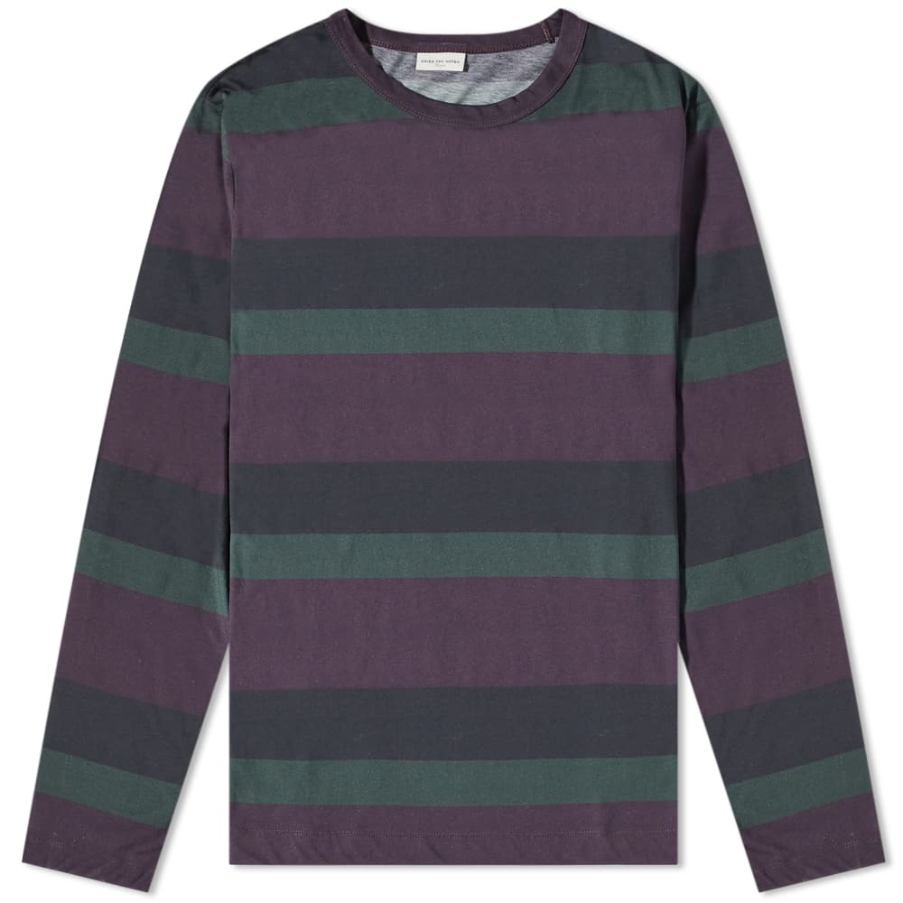 

Футболка Dries Van Noten Long Sleeve Habbot Striped Tee, Серый