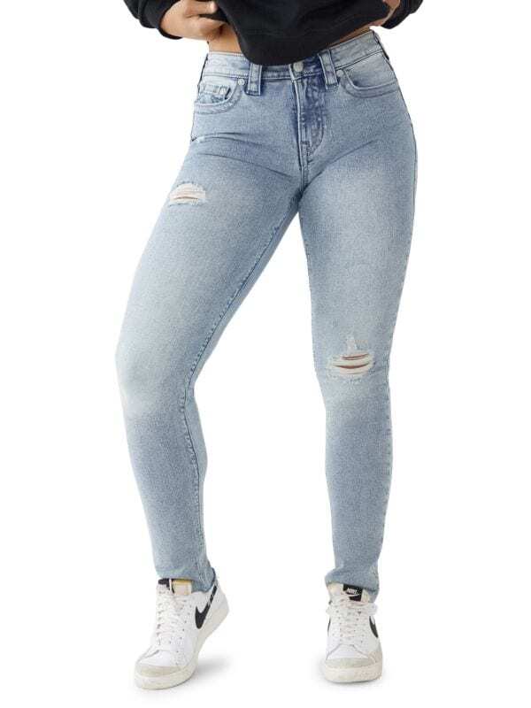 

Джинсы - Cкинни True Religion Stella со средней посадкой, голубой