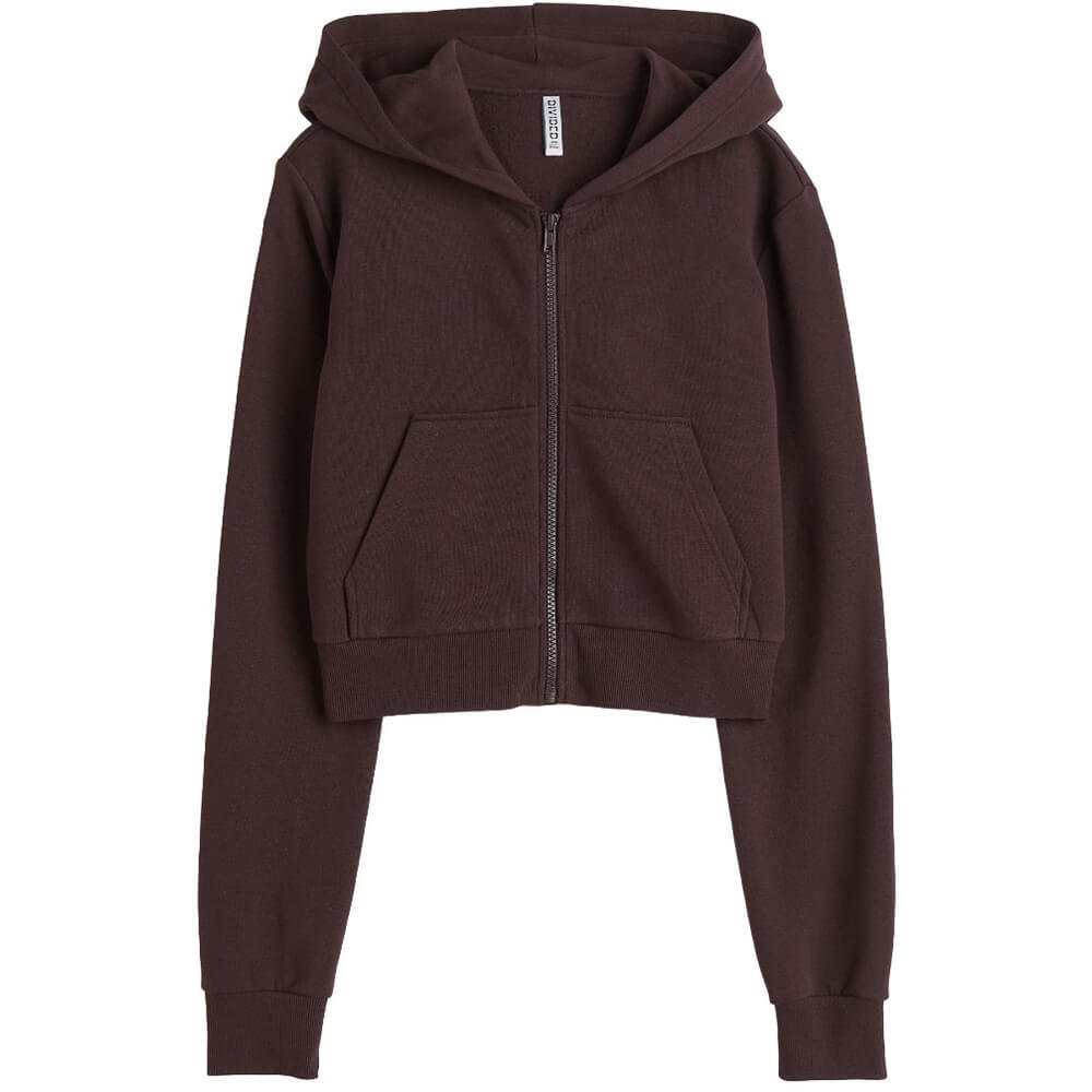 

Толстовка H&M Short Hooded, темно-коричневый