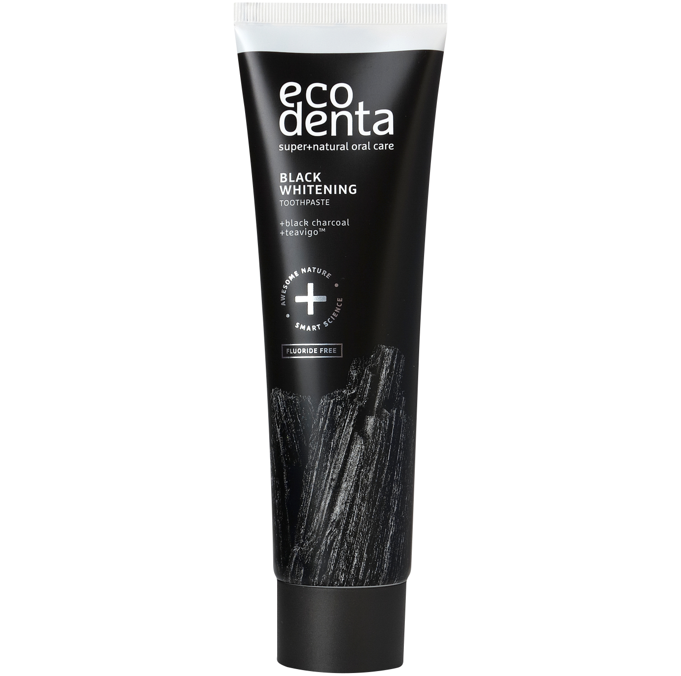 Ecodenta Black Whitening отбеливающая зубная паста с черным углем, 100 мл - фото