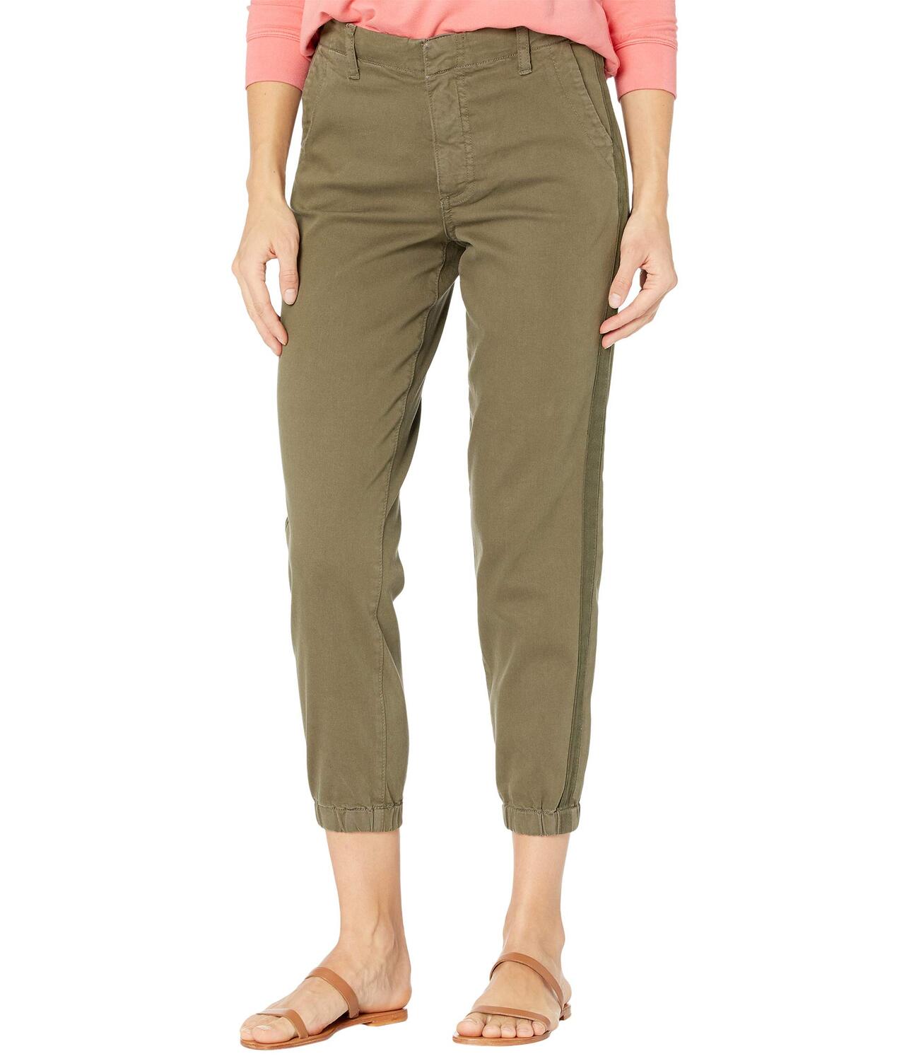 

Брюки с высокой посадкой KUT from the Kloth, Frida High-Rise Slim Track Pants, Коричневый