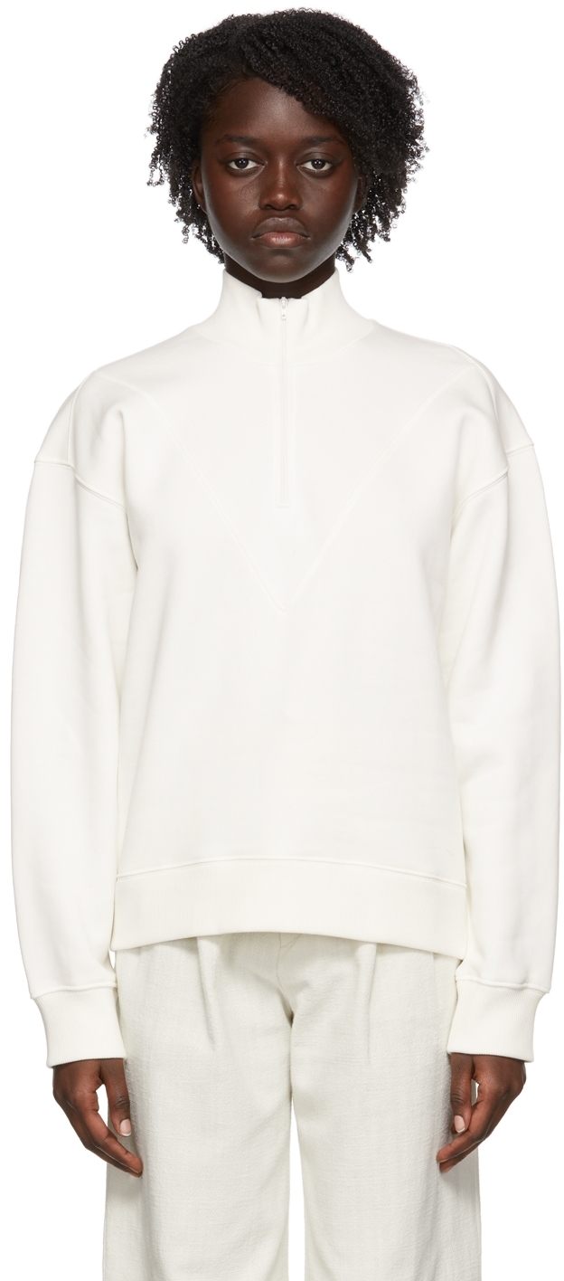 

Белая хлопковая толстовка Filippa K