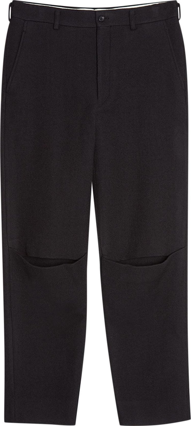 Брюки Comme des Garçons Homme Plus Wool Twill Pant 'Black', черный - фото