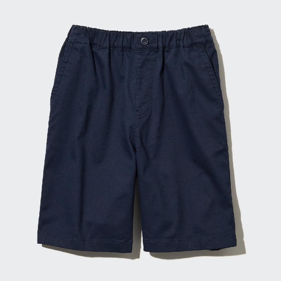 

Шорты Uniqlo Kids Twill Stretch Easy, темно-синий