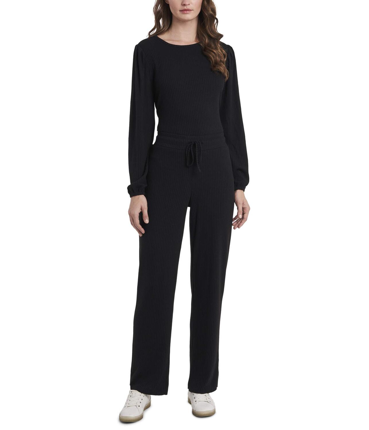 

Брюки Vince Camuto, Drawstring Knit Rib Pull-On Pants, Черный