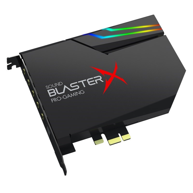 Звуковая карта Creative Sound BlasterX AE-5 Plus 32-bit/384 kHz PCIe, черный звуковая карта creative sound blasterx g6 70sb177000000