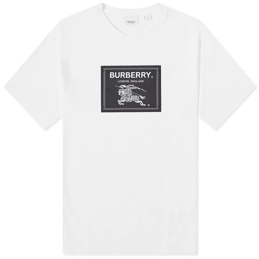 

Футболка Burberry Roundwood Label Tee, Серый