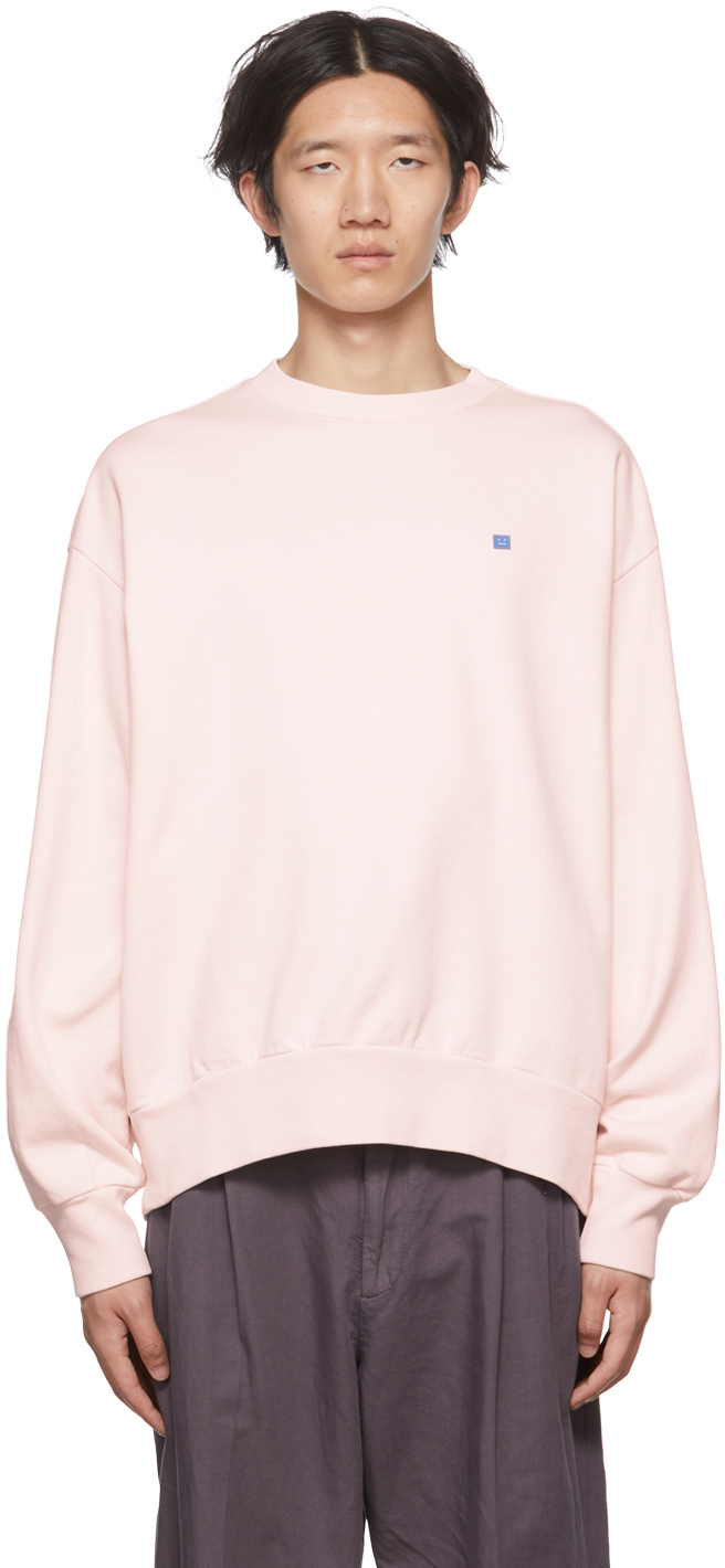 

Розовая толстовка с нашивками Acne Studios, Розовый