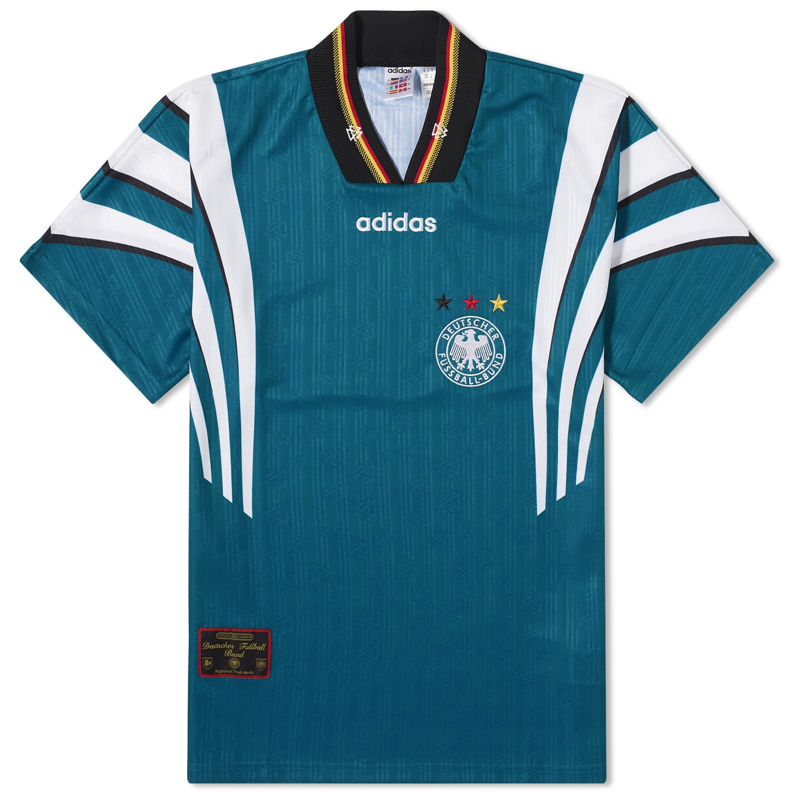 Спортивная футболка Adidas Germany Away Jersey 96, бирюзовый 2021 22 carlow gaa away 2 stripe jersey