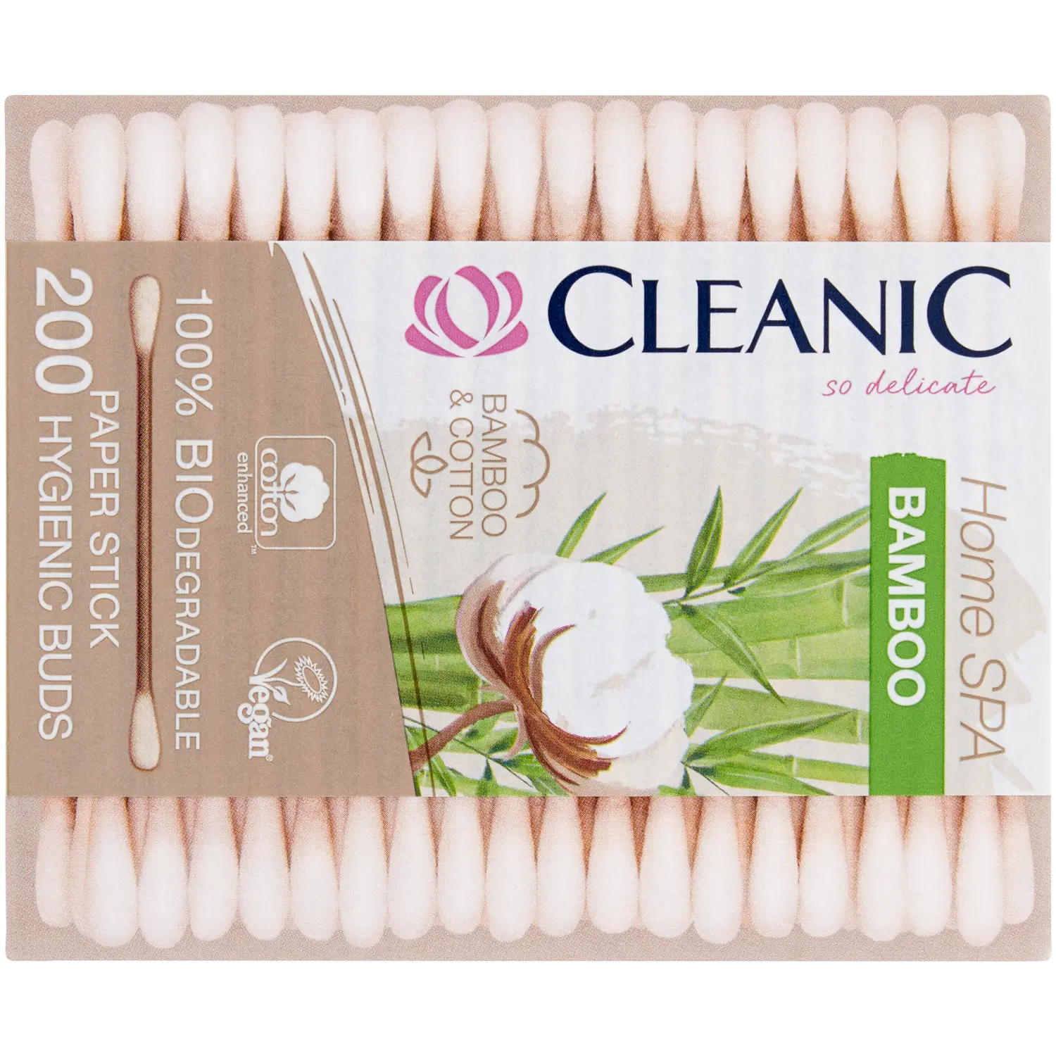 

Cleanic Bamboo ватные палочки, 200 шт/1 упаковка