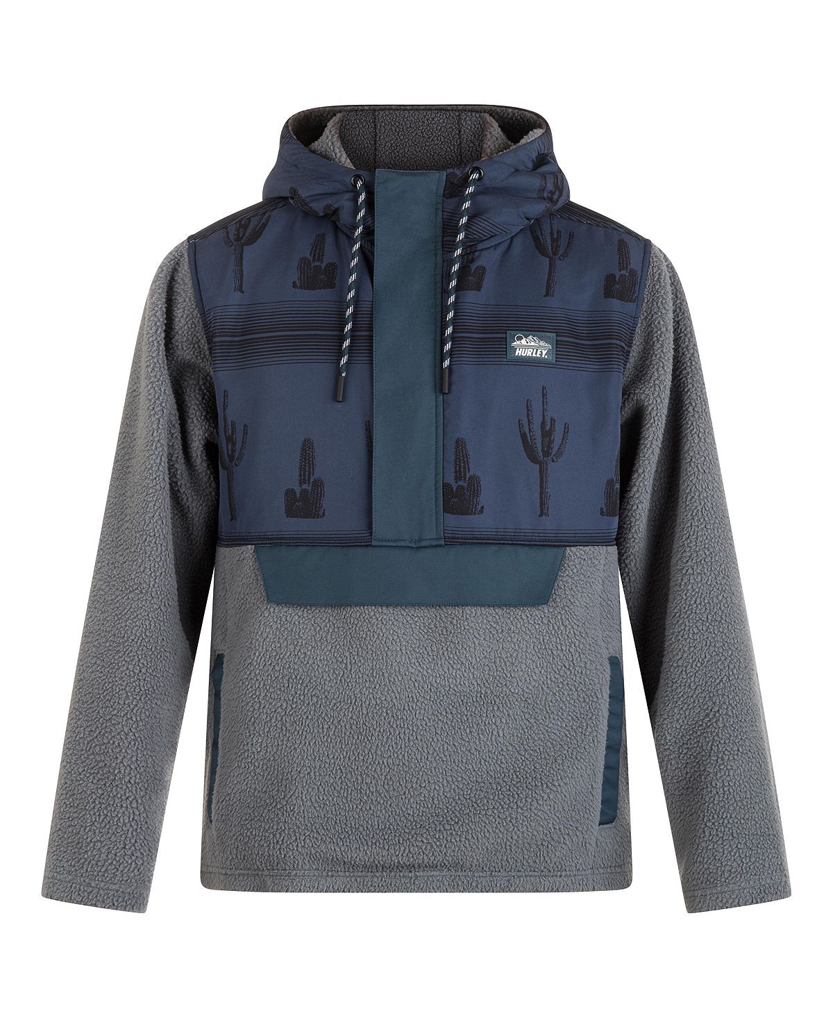 

Мужская флисовая толстовка evergreen burrrito anorak Hurley, мульти