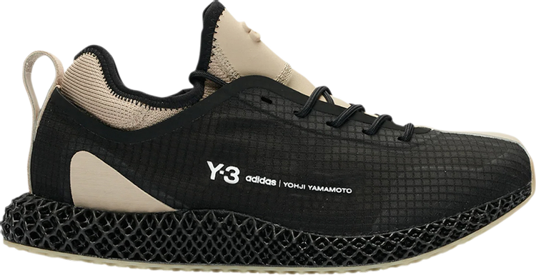 Кроссовки Adidas Y-3 Runner 4D 'Black Sesame', черный