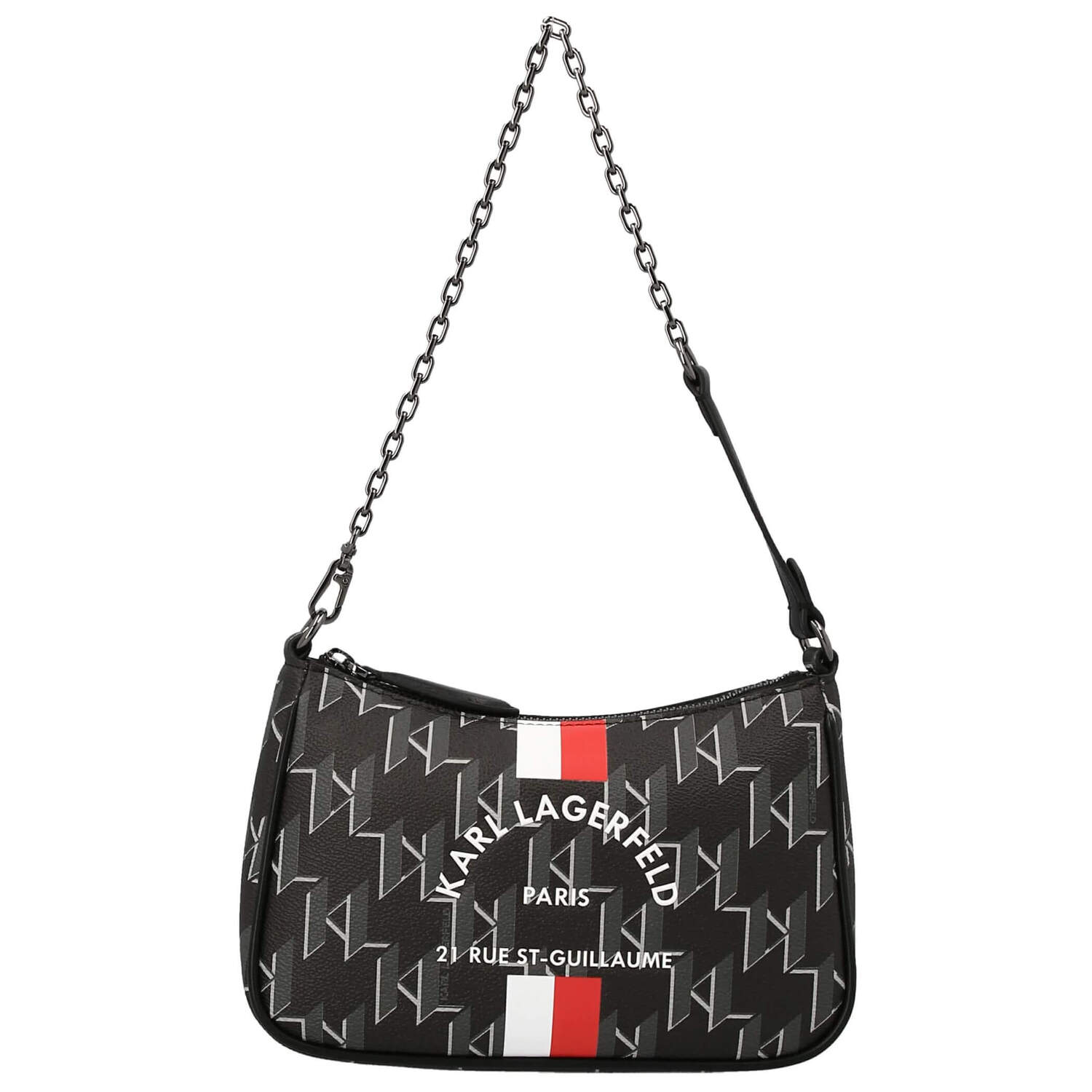 

Сумка Karl Lagerfeld Rue St-Guillaume Kl Monogram Shoulder, черный