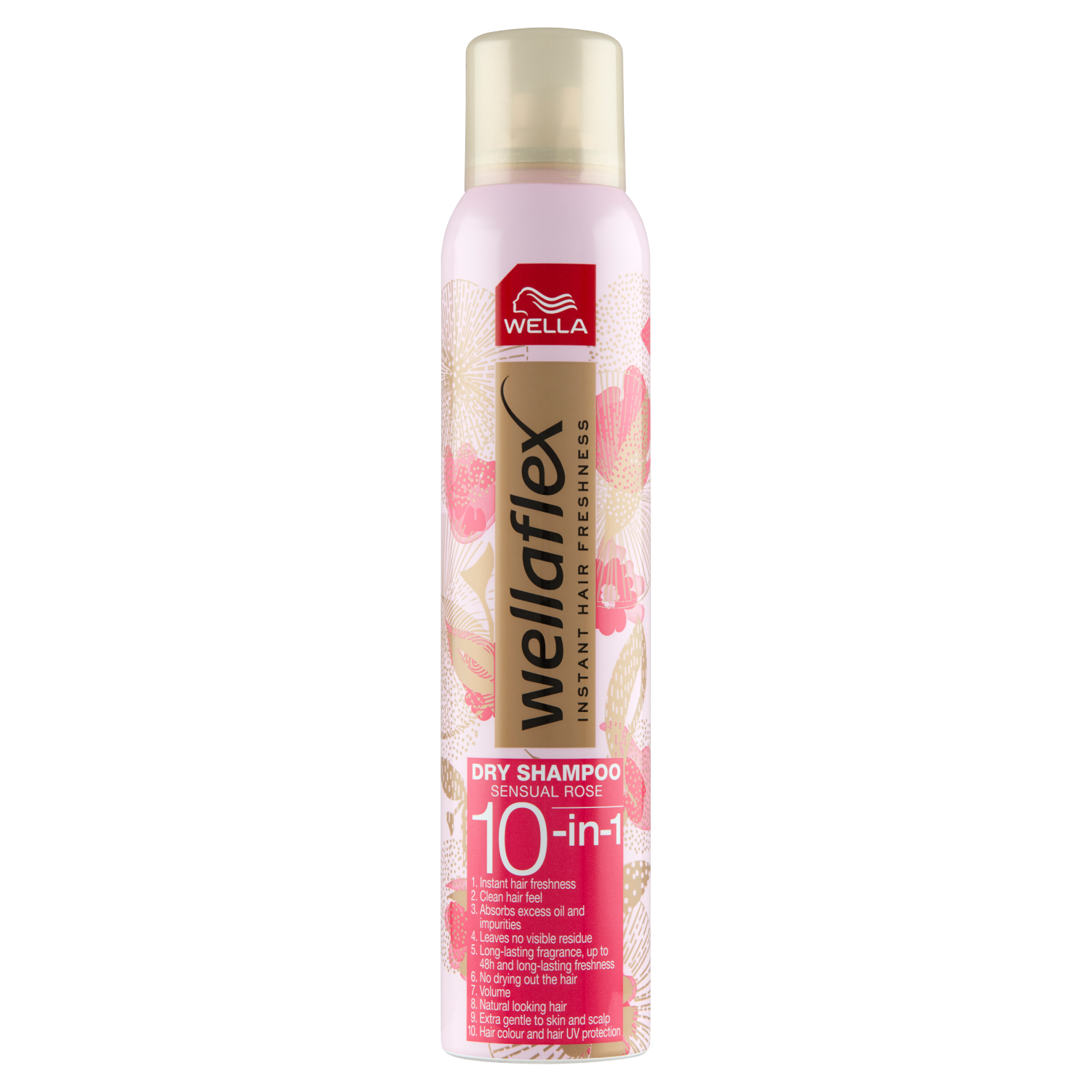 Wellaflex Sensual Rose сухой шампунь для волос, 180 мл