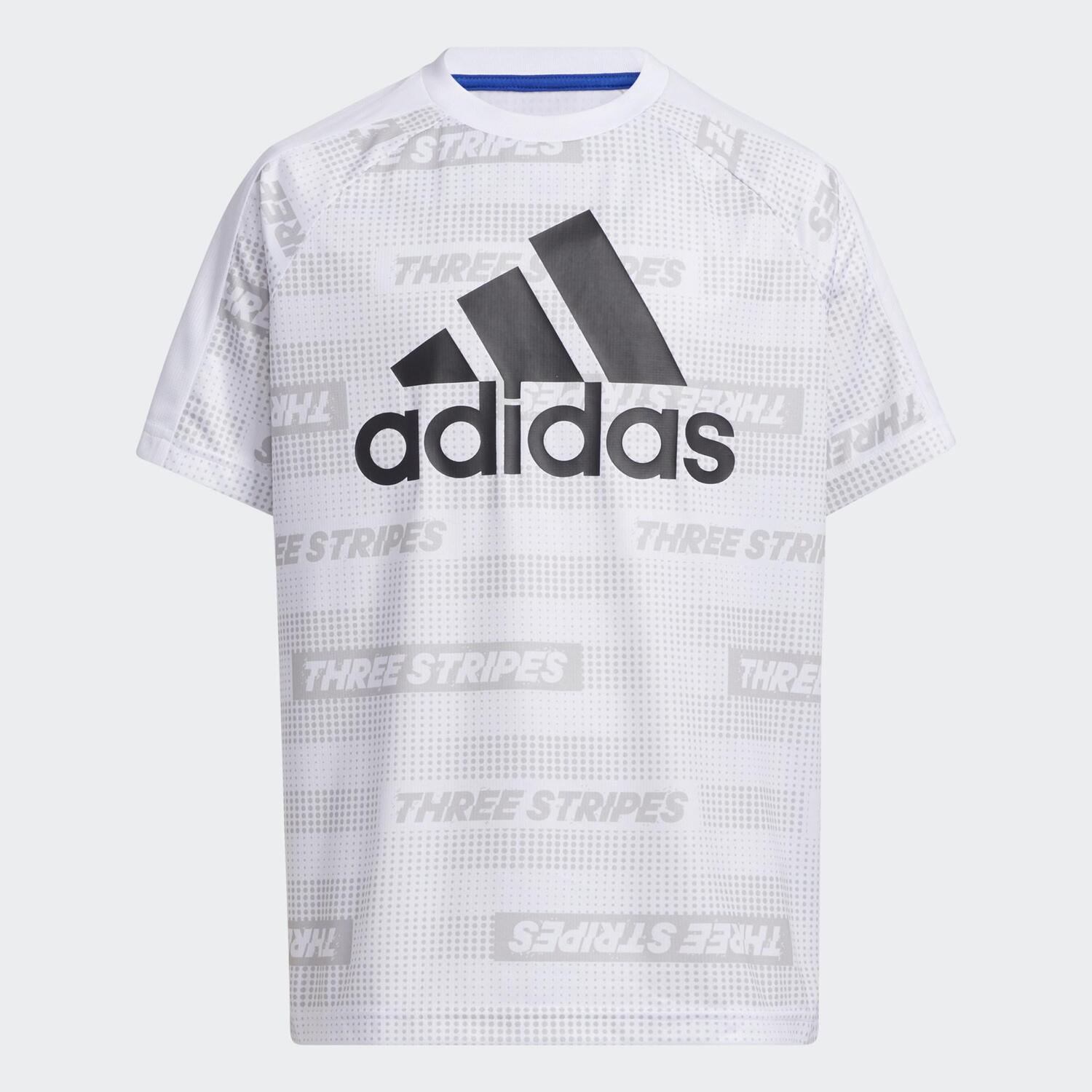 

Футболка Adidas Short Sleeve, белый/синий/темно-серый/черный