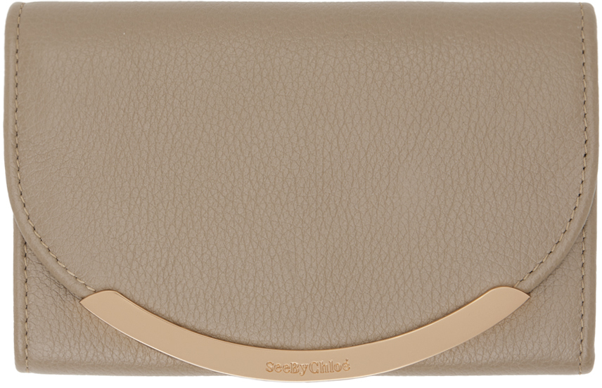 

Компактный кошелек Taupe Lizzie See by Chloé