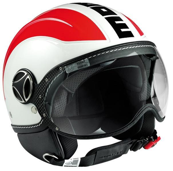 

Шлем MOMO Avio White Quarz Glossy, красный/белый/черный