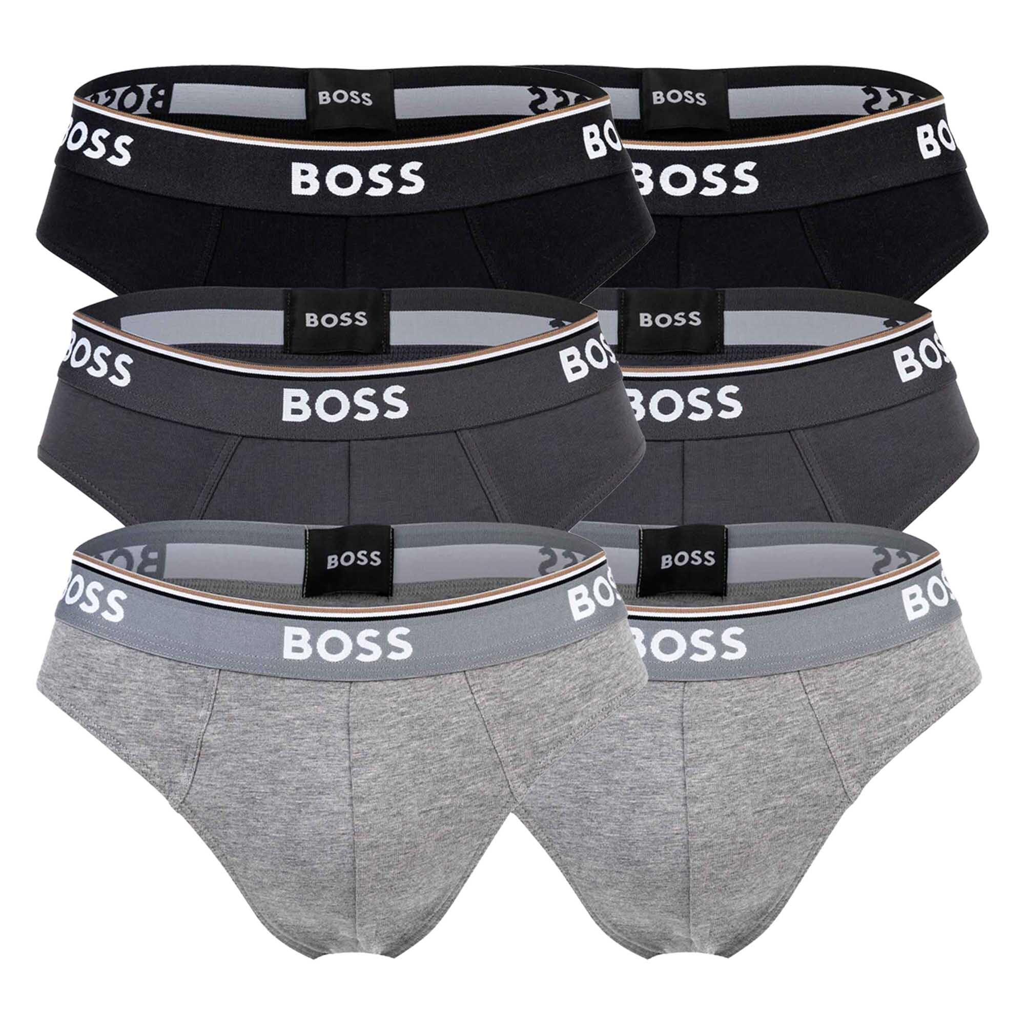 Трусы BOSS 6er Pack, серый трусики 6er pack adidas sportswear серый металлик