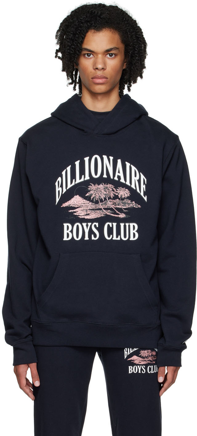 

Темно-синяя толстовка с капюшоном Paradise Billionaire Boys Club, Синий