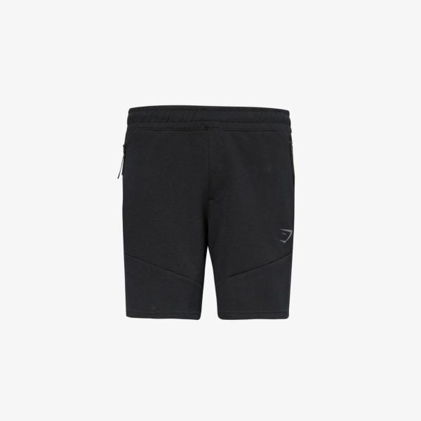 

Шорты из смесового хлопка с логотипом interlock tech Gymshark, черный