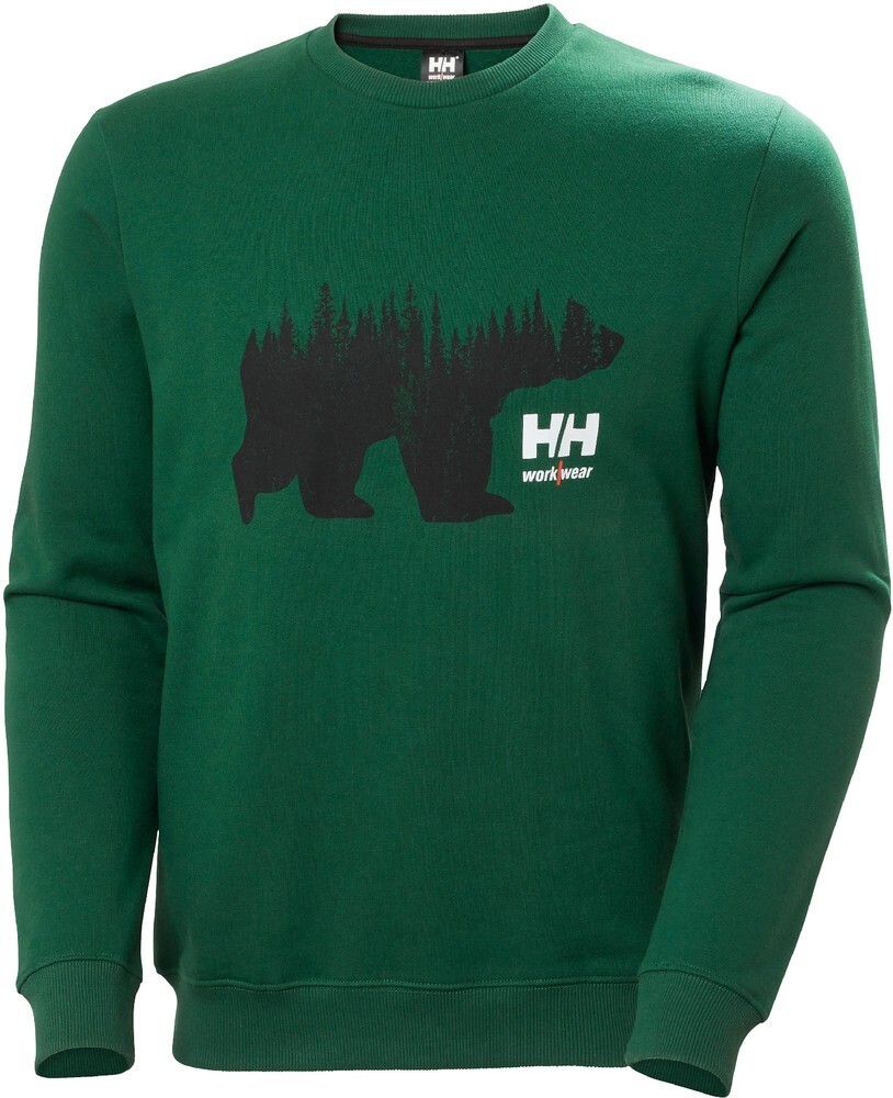 

Пуловер Helly Hansen Logo Sweatshirt, зеленый