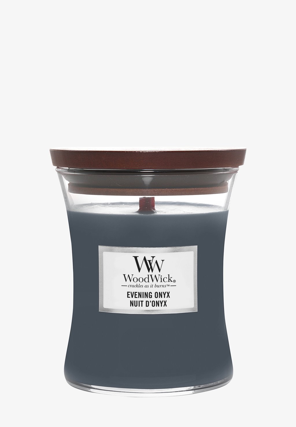 Ароматическая свеча Medium Hourglass Jar Evening Onyx Woodwick, цвет grey ароматическая свеча woodwick medium spiced blackberry woodwick цвет transparent