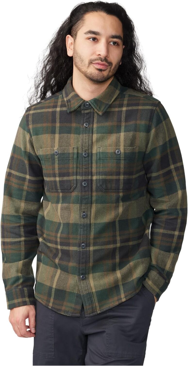

Рубашка Plusher с длинным рукавом Mountain Hardwear, цвет Black Spruce Amsterdam Plaid